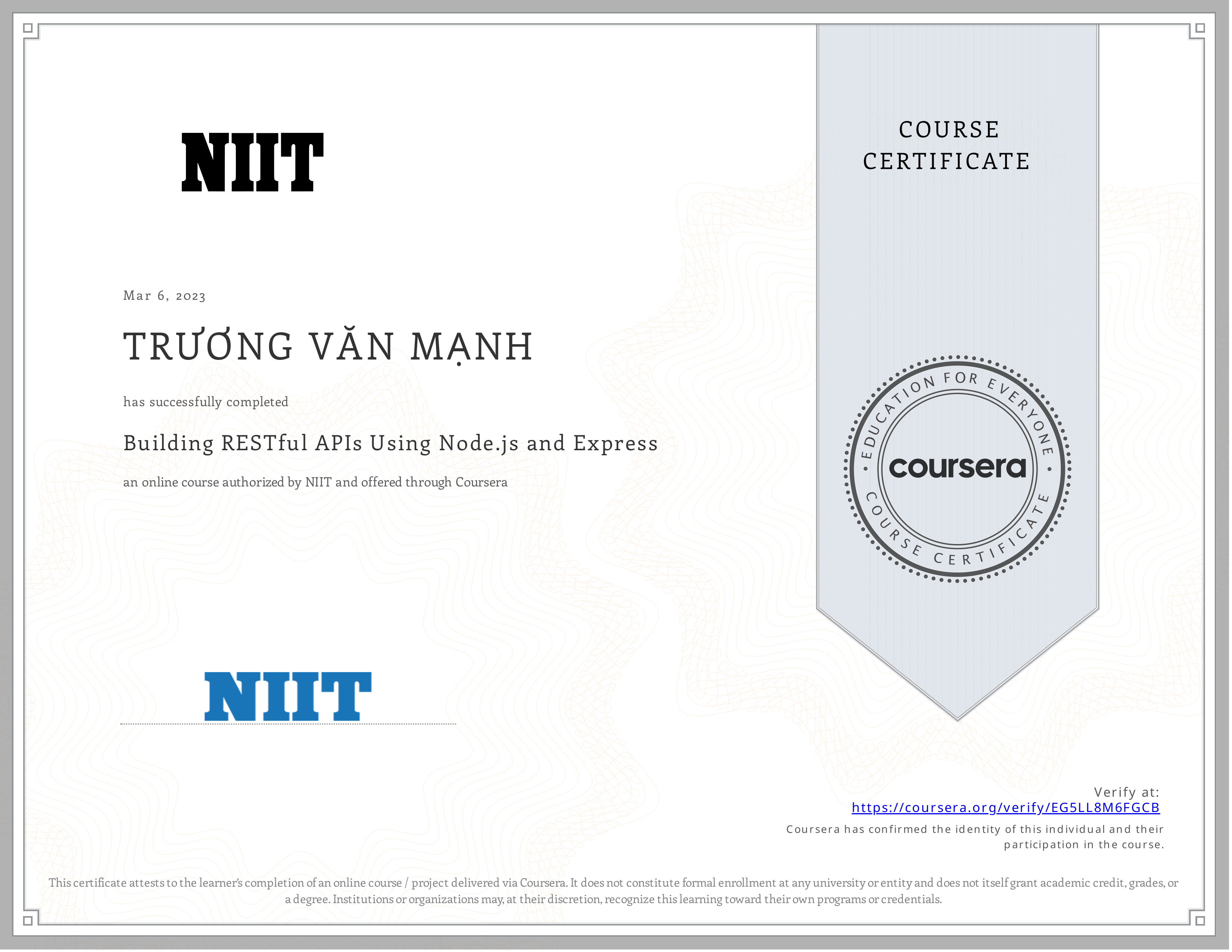 Building RESTful APIs Using Node.js and Express